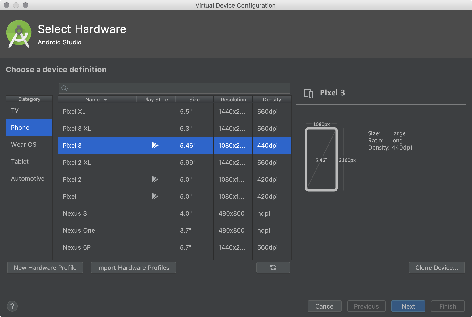 android is not showing in tools in android studio mac os